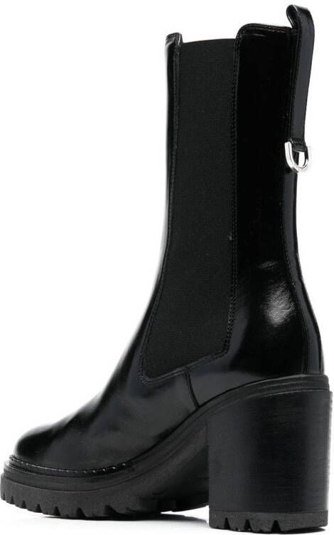 Sergio Rossi round-toe 90mm ankle boots Black