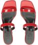 Sergio Rossi SI Rossi 45mm leather sandals Red - Thumbnail 4