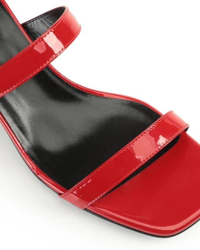 Sergio Rossi SI Rossi 45mm leather sandals Red