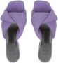 Sergio Rossi SI Rossi 45mm twisted mules Purple - Thumbnail 4
