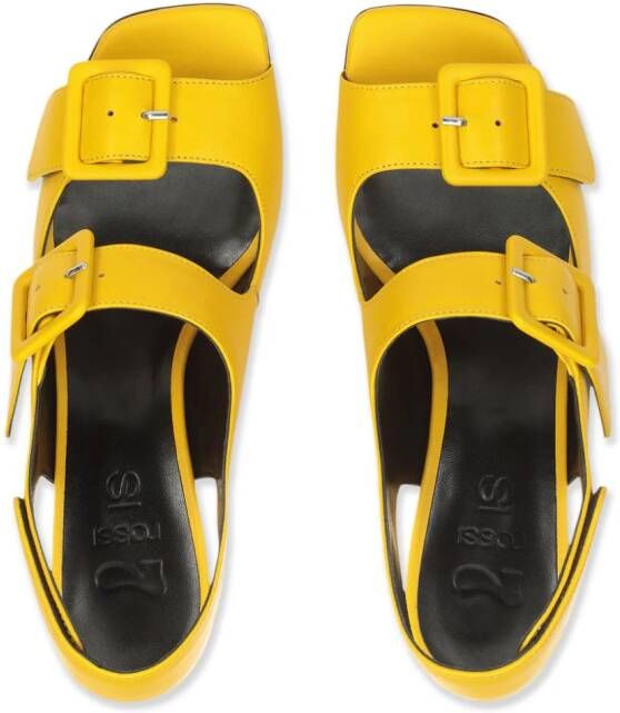 Sergio Rossi SI Rossi 80mm suede sandals Yellow