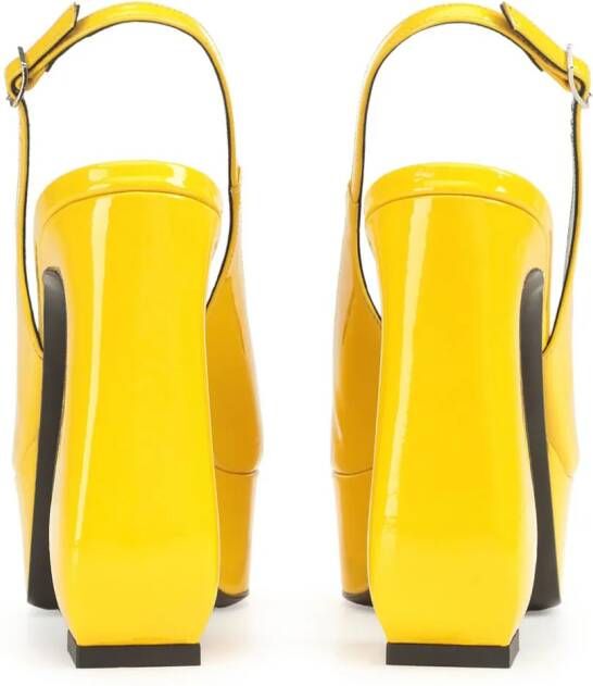 Sergio Rossi SI Rossi 85mm slingback pumps Yellow