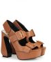 Sergio Rossi SI Rossi 90mm leather sandals Brown - Thumbnail 2