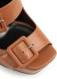 Sergio Rossi SI Rossi 90mm leather sandals Brown - Thumbnail 5