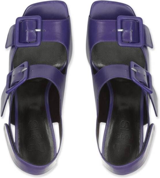 Sergio Rossi SI ROSSI 90mm leather sandals Purple