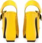 Sergio Rossi SI Rossi 90mm leather sandals Yellow - Thumbnail 3