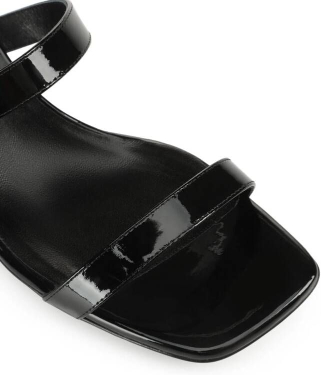 Sergio Rossi Si Rossi patent-leather sandals Black