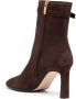 Sergio Rossi side-buckle suede boots Brown - Thumbnail 3