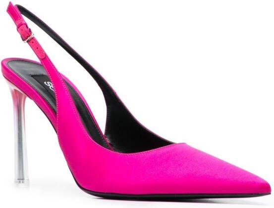 Sergio Rossi slingback leather pumps Pink