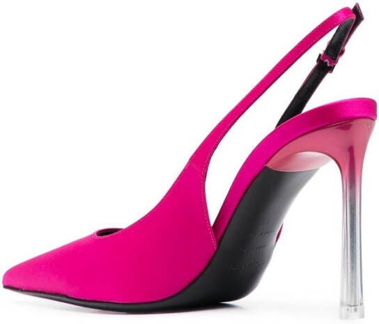 Sergio Rossi slingback leather pumps Pink