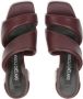 Sergio Rossi Songy 80mm leather mules Red - Thumbnail 4