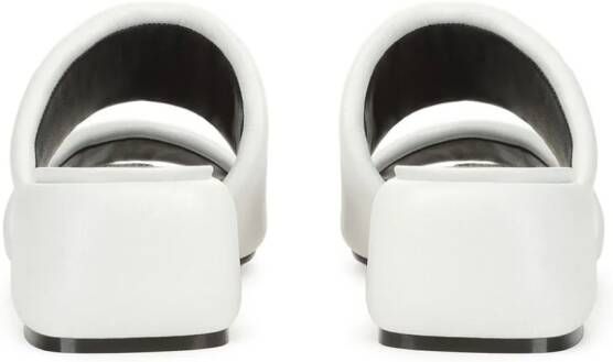 Sergio Rossi Spongy 45mm leather sandals White