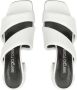 Sergio Rossi Spongy 80mm leather sandals White - Thumbnail 4