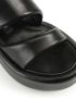 Sergio Rossi Spongy leather wedge sandals Black - Thumbnail 5