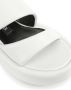 Sergio Rossi Spongy leather wedge sandals White - Thumbnail 5