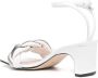 Sergio Rossi square-toe 70mm heeled sandals White - Thumbnail 3