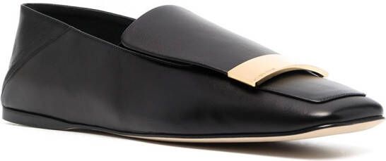 Sergio Rossi square-toe loafers Black