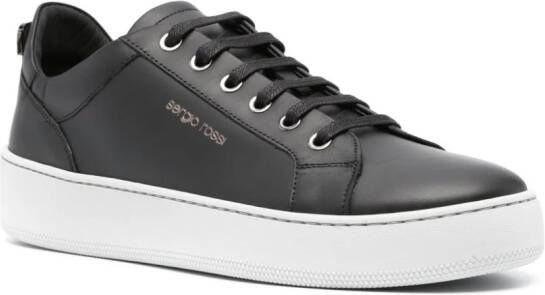 Sergio Rossi SR Addict Signature leather sneakers Black