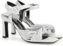 Sergio Rossi sr Akida 80mm leather sandals White - Thumbnail 2