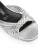 Sergio Rossi sr Akida metallic leather sandals Silver - Thumbnail 5