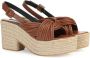 Sergio Rossi Sr Akida multi-thread sandals Brown - Thumbnail 2