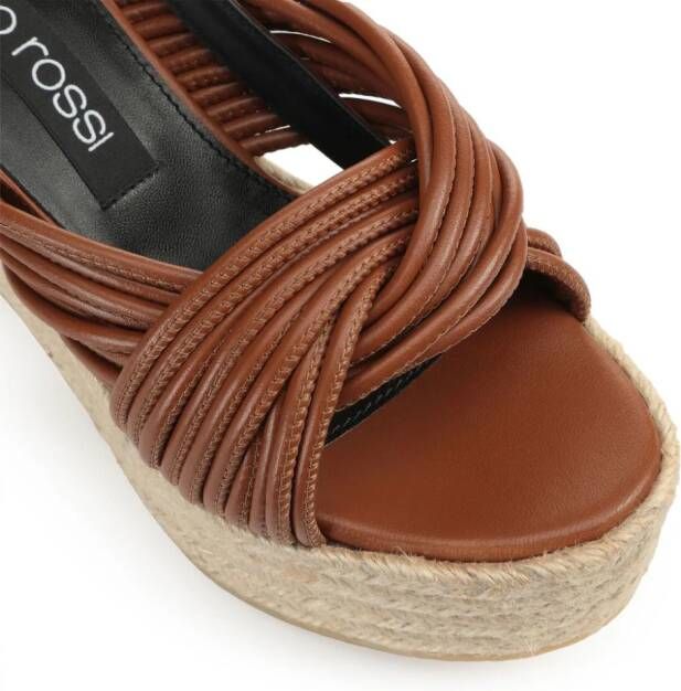 Sergio Rossi Sr Akida multi-thread sandals Brown