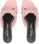 Sergio Rossi sr Akida woven leather sandals Pink - Thumbnail 4
