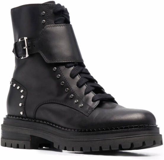 Sergio Rossi Sr Alyssa leather boots Black