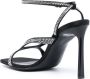 Sergio Rossi Sr Aracne 100mm crystal-embellished sandals Black - Thumbnail 3