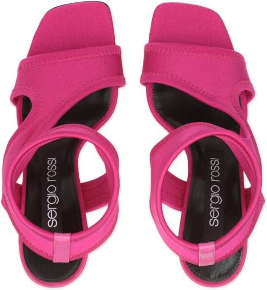 Sergio Rossi Sr Jane 95mm cut-out sandals Pink