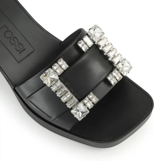 Sergio Rossi Sr Jelly 40mm buckled mules Black