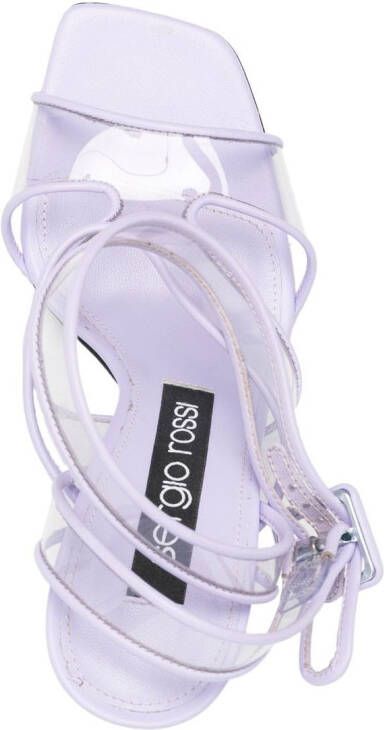 Sergio Rossi Sr Lunettes 110mm open-toe sandals Purple