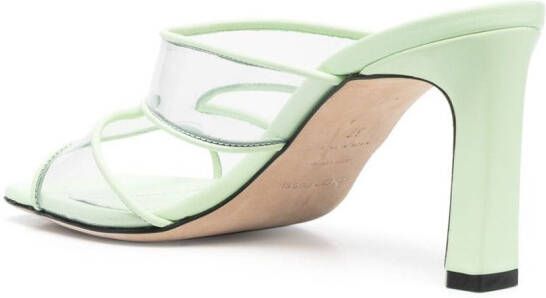 Sergio Rossi Sr Lunettes 90mm open-toe sandals Green