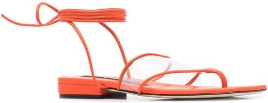Sergio Rossi Sr Lunettes open-toe sandals Orange
