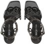 Sergio Rossi sr Mermaid 100mm leather sandals Black - Thumbnail 4