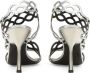 Sergio Rossi sr Mermaid 100mm leather sandals Silver - Thumbnail 3