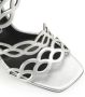 Sergio Rossi sr Mermaid 100mm leather sandals Silver - Thumbnail 5