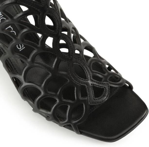 Sergio Rossi sr Mermaid 60mm leather sandals Black