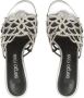 Sergio Rossi SR Mermaid 90mm leather mules Silver - Thumbnail 4
