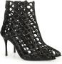 Sergio Rossi SR Mermaid 90mm perforated ankle boots Black - Thumbnail 2