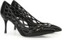 Sergio Rossi SR Mermaid cut-out leather pumps Black - Thumbnail 2