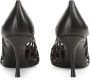 Sergio Rossi SR Mermaid cut-out leather pumps Black - Thumbnail 3