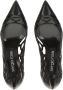 Sergio Rossi SR Mermaid cut-out leather pumps Black - Thumbnail 4