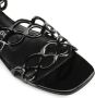 Sergio Rossi sr Mermaid leather sandals Black - Thumbnail 5