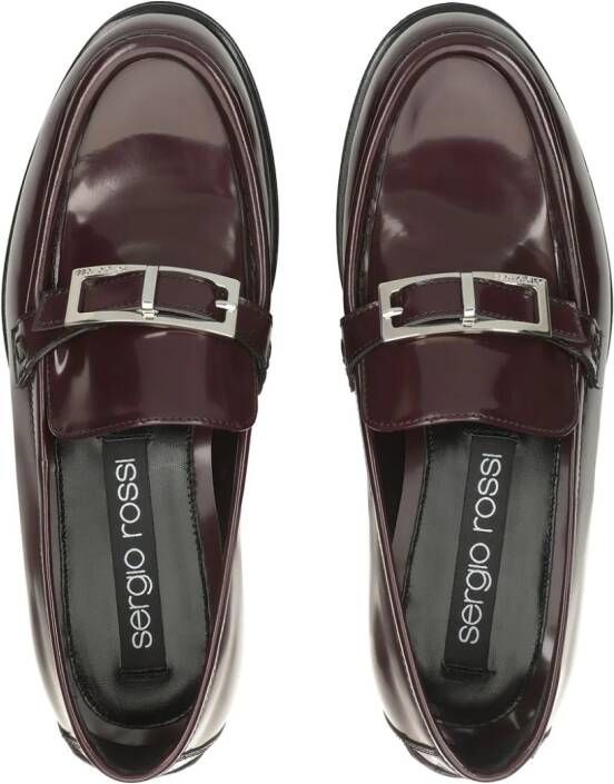 Sergio Rossi Sr Nora leather loafers Red