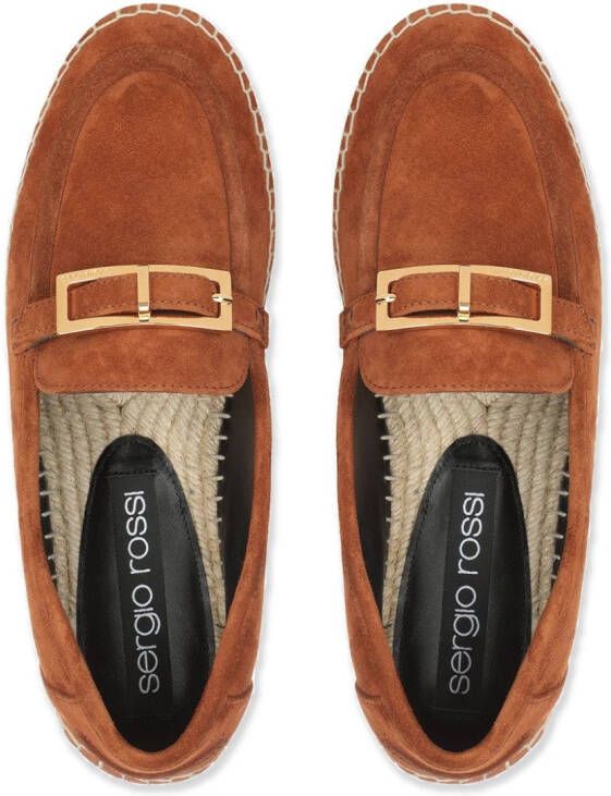Sergio Rossi Sr Nora suede loafers Brown