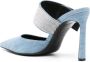 Sergio Rossi Sr Paris 100mm denim mules Blue - Thumbnail 3