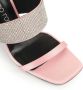 Sergio Rossi sr Paris 95mm rhinestone-embellished leather sandals Pink - Thumbnail 5
