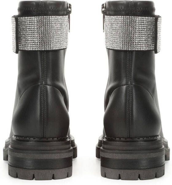 Sergio Rossi SR Paris crystal-strap ankle boots Black