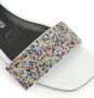 Sergio Rossi sr Paris rhinestone-embellished leather sandals White - Thumbnail 5